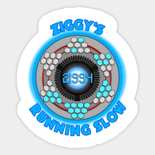 Quantum Leap Ziggy's Running Slow LEET SPEAK Sticker